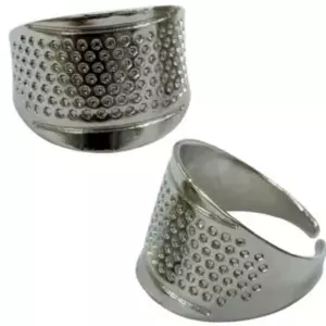 Nickel Plated Ring Thimble Adjustable 